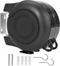 Retractable Double Clothesline – 49 ft x 2 Heavy Duty Clothes Line for Indoor & Outdoor Use, Dual Laundry Line with Easy Installation (Black)