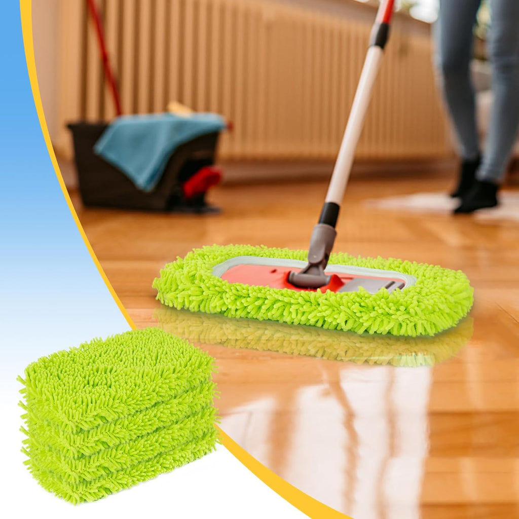 Reusable Dry Sweeping Cloths Microfiber Wet Mop Pads Compatible with Swiffer Sweeper Mop Replacement Sweeping Mopping pad Refills for Hardwood Surface Floor Cleaning (6PCS)