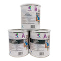 Coloredepoxies 10015 Black Epoxy Resin Coating Made with Beautiful and Vibrant Pigments, 100% Solids, for Garage Floor, Basements, Concrete and Plywood. 3 Gallon KIT