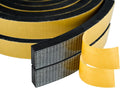 High Density Foam Weather Stripping Door Seal Strip Insulation Tape Roll for Insulating Door Frame, Window, Air Conditioner | Self Adhesive Sealing Weatherstrip (Black, 1 in 3/4 in x 13 Ft)