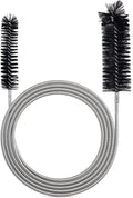Drain Brush Pipe Cleaning Brush Slim Drain Hole Cleaning Tool Hose Flexible Feeding Tube Cleaning Brush Black Color