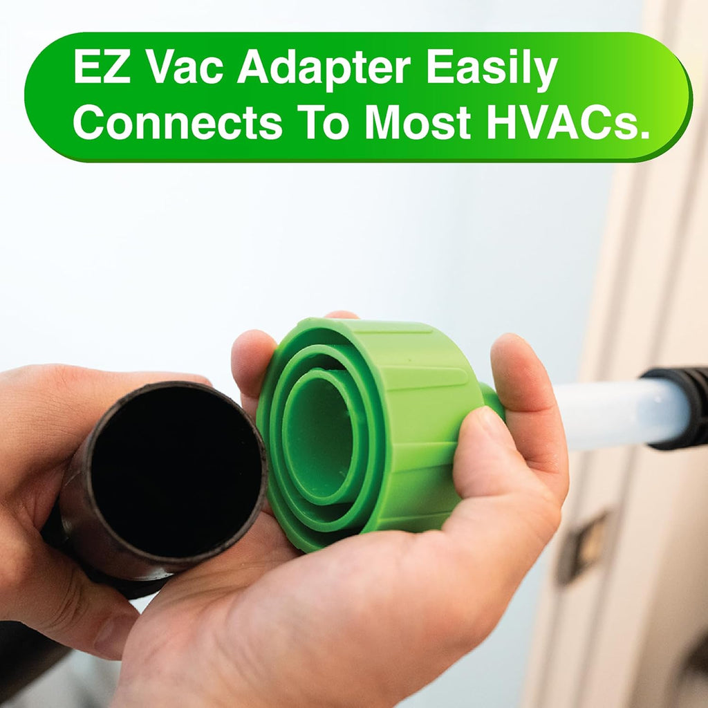 AC Drain Line Cleaner Adapter Evacuates & Unclog AC Drain Line - HVAC to PVC AC Drain Line Cleaner Tool - Universal Fit AC Drain Line Unclogger - AC Drain Line Cleaning Tool - Clear Visibility