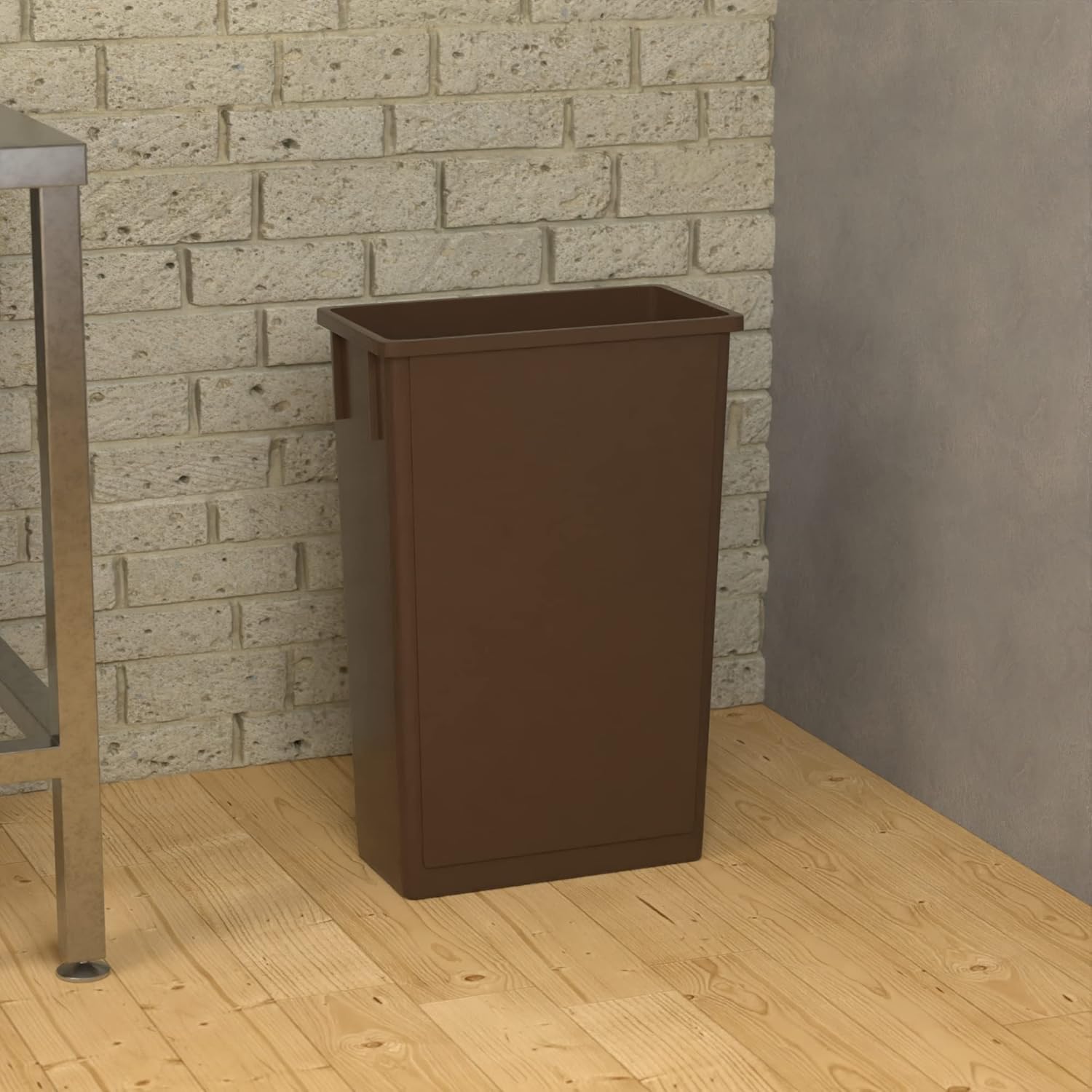23 Gallon Brown Slim Jim Trash Can