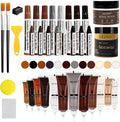 SEISSO Wood Scratch Repair Kit - Set of 36 Wood Filler Putty for Scratches Furniture Markers Touch Up Vinyl Floor Repair Kit - Restore a Finish, Cover Hardwood Scratches, Cracks, Hole, Table, Door