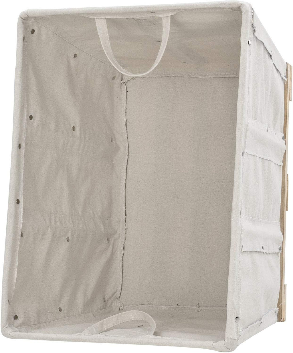 Global Industrial 12 Bushel, Canvas Basket Bulk Truck, 36" L x 26" W x 33-1/2"H, Unassembled, Rolling Laundry Cart, Commercial Material Handling Cart with Swivel Rubber Casters