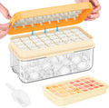 Ice Cube Tray with Lid and Bin, 32 pcs Ice Cubes Molds, Ice Trays for Freezer, Ice Cube Tray Mold, with 1 tray, Ice Freezer Container, Spill-Resistant Removable Lid & Ice Scoop, for Whiskey,Cocktail