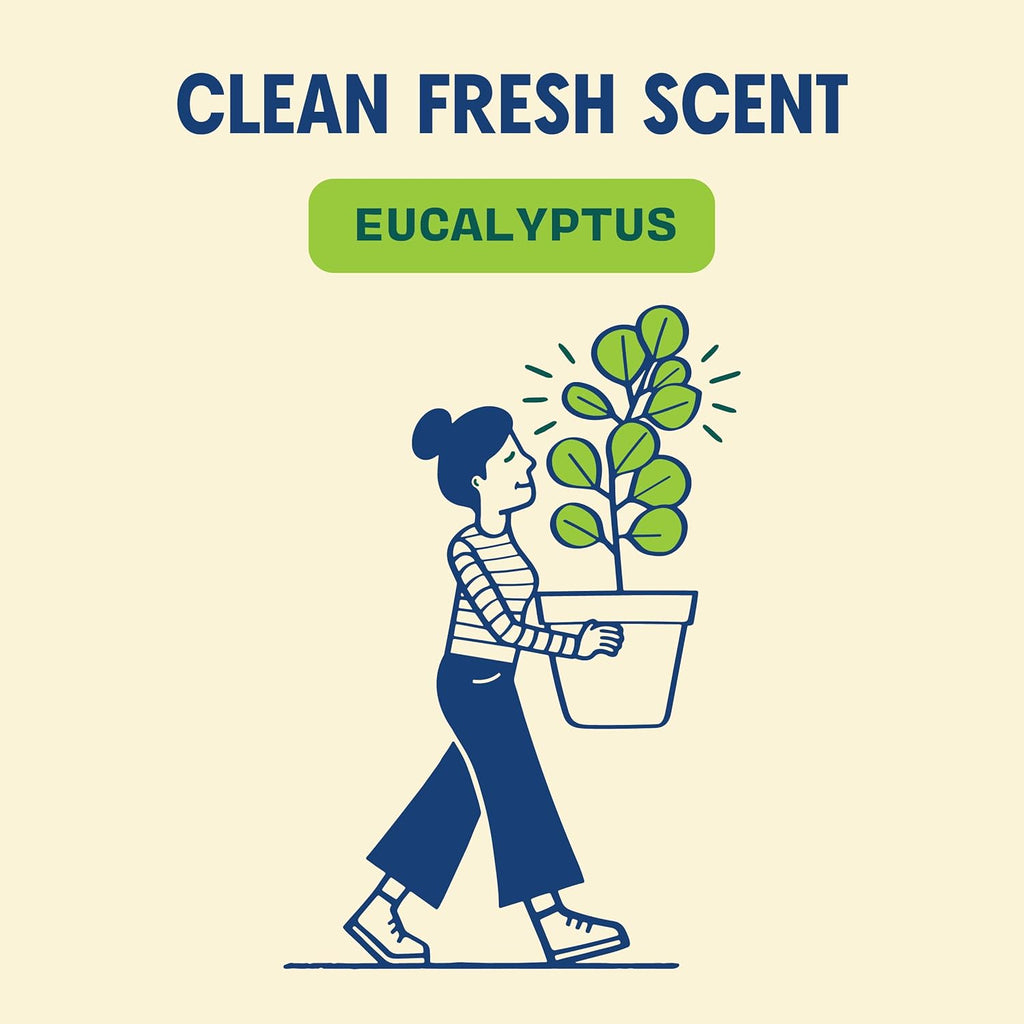 Aunt Fannie's Toilet Bowl Cleaner, Bleach-Free Cleaner Powered by Vinegar, Freshens and Removes Stains, Eucalyptus Scent, 24 fl oz, Pack of 6
