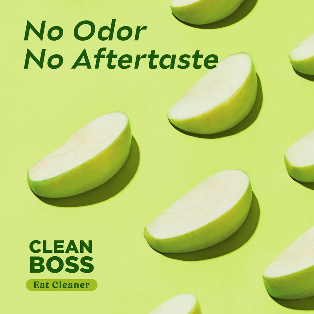CleanBoss Eat Cleaner Triple-Action Fruit + Veggie Wash Refill - 64 oz - Removes Harmful Residue - Keeps Produce Fresh Up to 5X Longer - Vegan, Gluten Free