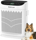 Air Purifiers for Home Large Room up to 3000 Ft², ZXBEER HEPA Double-Sided Air Purifier with Washable Filter, PM2.5 Air Quality Sensor, Aroma, 20dB Sleep Mode, Air Cleaner for Pets Bedroom (White)