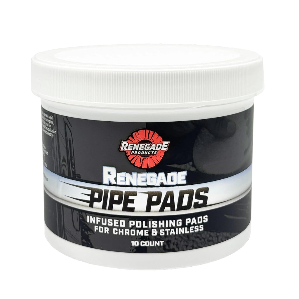 Renegade Products Pipe Dream Infused Polishing Pads – Chrome & Stainless Steel Polishing Pads for Pipes, Stacks, Exhausts, Wheels & Bumpers