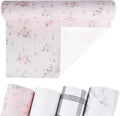 Non-Adhesive Shelf and Drawer Liner for Kitchen Cabinets, 12 in x 17FT Strong Non-Slip Cabinet Liners for Shelves, Refrigerator, Pantry Storage, Bathroom Closet, Easy to Clean, Floral