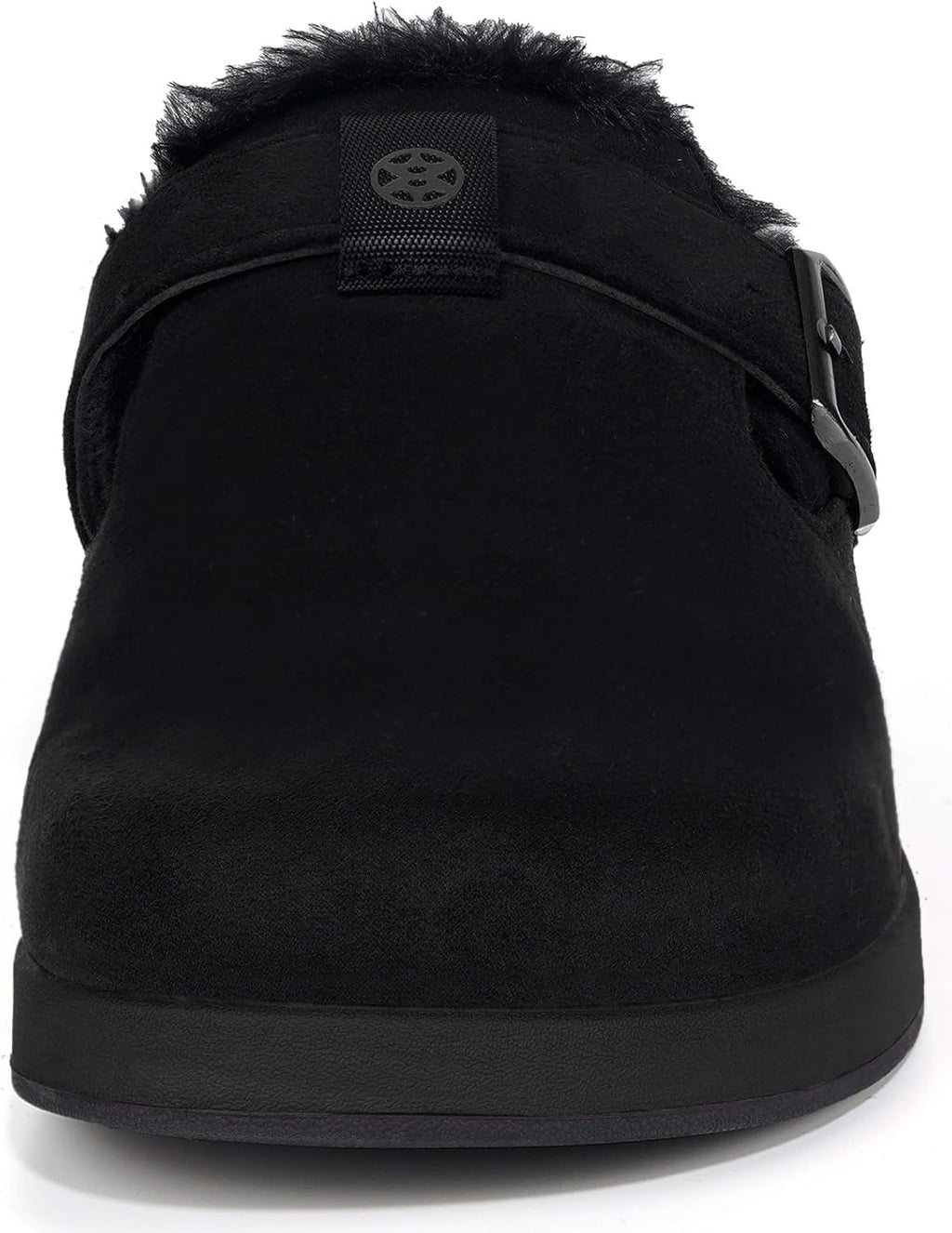 Fur Lined Clogs for Women Men Suede Winter Slippers Arch Support Slip on Mules Potato Shoes with Removable Cushion Footbed Warm Home House Shoes