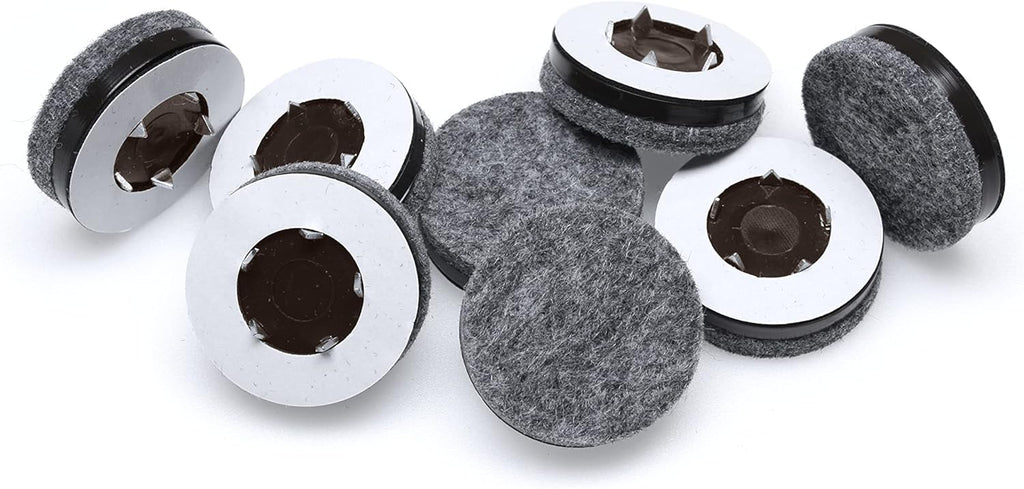 Slipstick GorillaFelt 1-1/2 Inch Felt Glides/Furniture Feet Floor Protectors (Set of 8 Sliders) Nail On Felt Furniture Pads Guaranteed to Stay On, Round, CB270-8