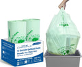 Compostable 13 Gallon Trash Bags, Tall Kitchen Garbage Bags with Handle, Sturdy Biodegradable Compost Bags, 100 Count, US BPI Certified