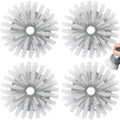 Shadowgallery Palm Brush Refills for OXO Steel Soap Dispensing Dish Brush - 4 Pack Cleaning Replacement Brush Head for OXO Palm Brush(Grey)