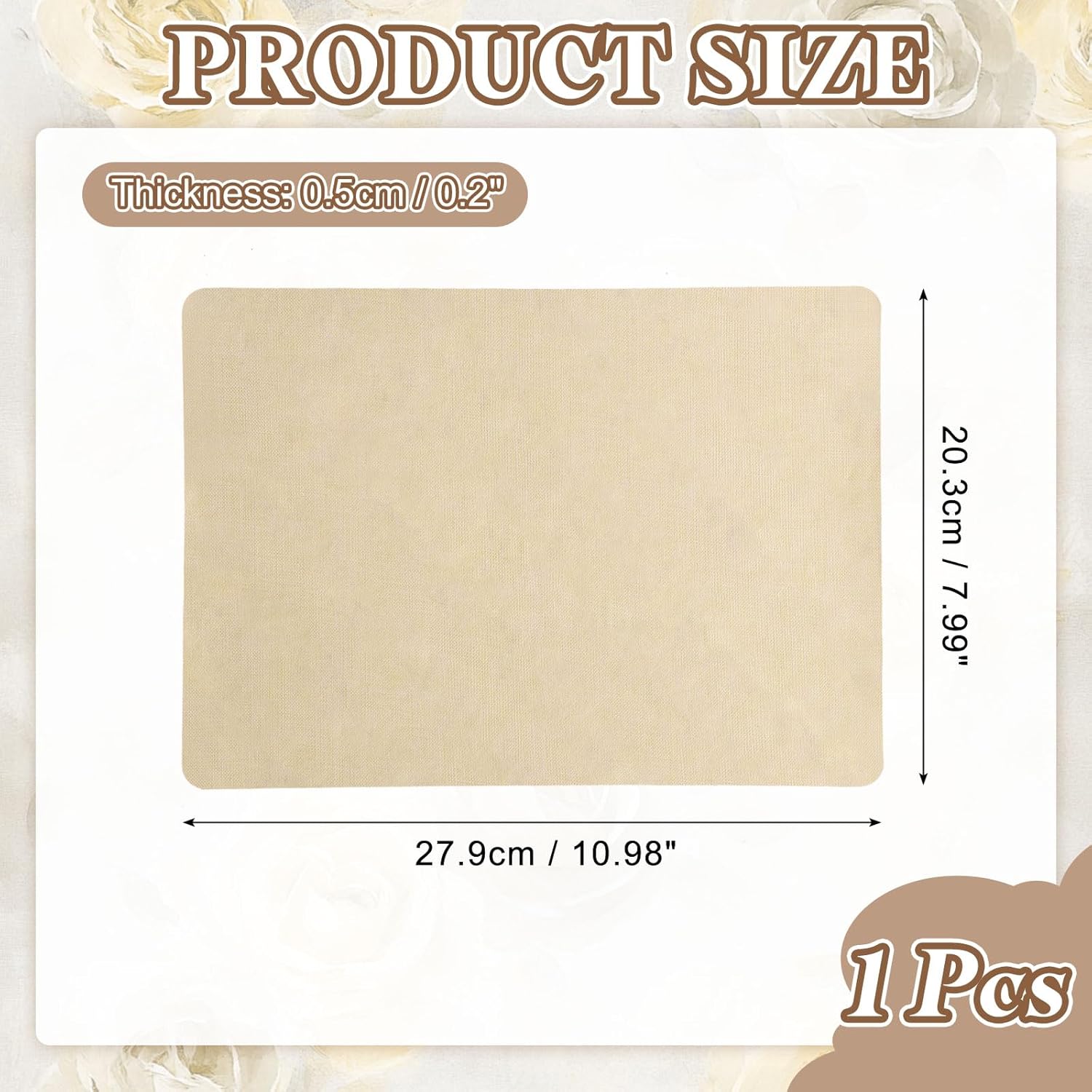 PATIKIL Linen Repair Patch, 8 x 11 Inch Self-Adhesive Linen Fabric Repair Patches for Sofa Couch Clothes Handbag Tents Car Seats Furniture, Light Beige