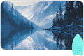 Ironing Mat Portable Ironing Pad Ironing Blanket for Table Top Heat Resistance Double-Side Using Travel Large 47.2 x 27.6 Inch Foldable Winter Blue Mountain and Mirrored Lake
