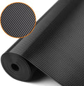 Shelf Liners for Kitchen Cabinets Non Adhesive Drawer Liner EVA Material Cupboard Mat Refrigerator Mats Washable Fridge Liner for Cabinet, Storage and Desks 23.6 x 393.7 Inches Black