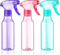 Cosywell 3 Pack Plastic Spray Bottles 8.8oz/260ml Empty Spray Bottle for Cleaning Mist/Stream Heavy Duty Water Spraying Bottle for Cooking Solutions Essential Oils Hair Care(Green Pink Purple)