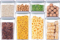 8-Piece Set of Pop Airtight Food Storage Containers with Lids Stackable Containers for Kitchen Pantry Organization Ideal for Cereal Snacks Flour Sugar Coffee and Spaghetti (1.2, 2.0, 2.7, 3.3qt)*2