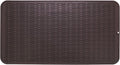 Silicone Dish Drying Mat for Multiple Usage,Easy clean,Eco-friendly,Heat-resistant Silicone Mat for Kitchen Counter or Sink,Refrigerator or Drawer Liner Coffee 4XL 32 inches x 18 inches