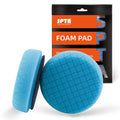 Green Heavy Cut Pad, Buffing Polishing Pads, SPTA 1Pc 3.5 Inch Face for 3 Inch 80mm Backing Plate Compound Buffing Sponge Pads for Car Buffer Polisher Compounding, Polishing and Waxing -FPTSS3G