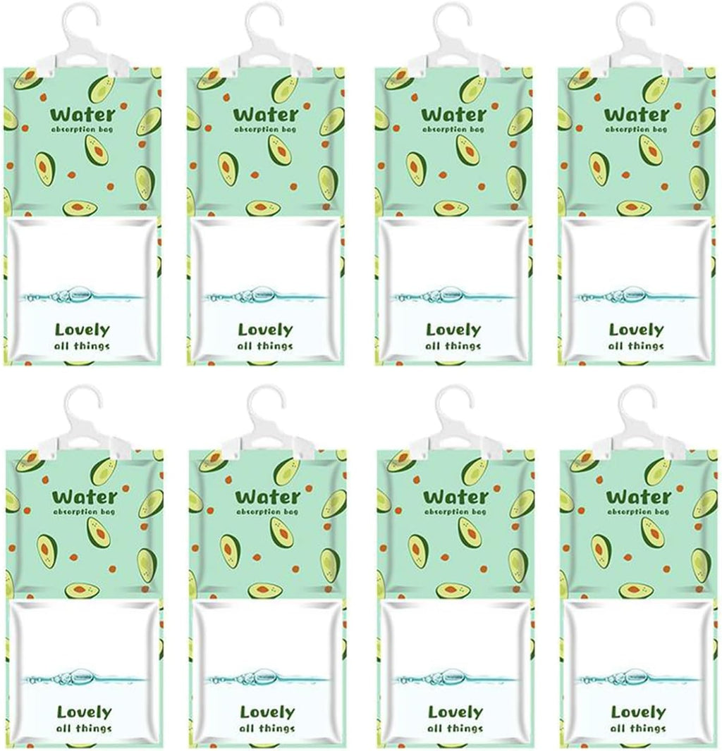 AOPANDA Moisture Absorbers Packets, 8 Pack - Eliminates Musty Odors for Fresher, Cleaner Air, Humidity Packs, Dessicant Packets, Hanging Closet Dehumidifier Bags（pawpaw）