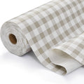 Drawer and Shelf Liner for Kitchen Cabinet Liner Non-Adhesive Non-Slip Shelf Thick Strong Grip Waterproof Contact Paper Easy to Clean for Shelves, Cupboard, Desks,Green Plaid,12IN X 10FT
