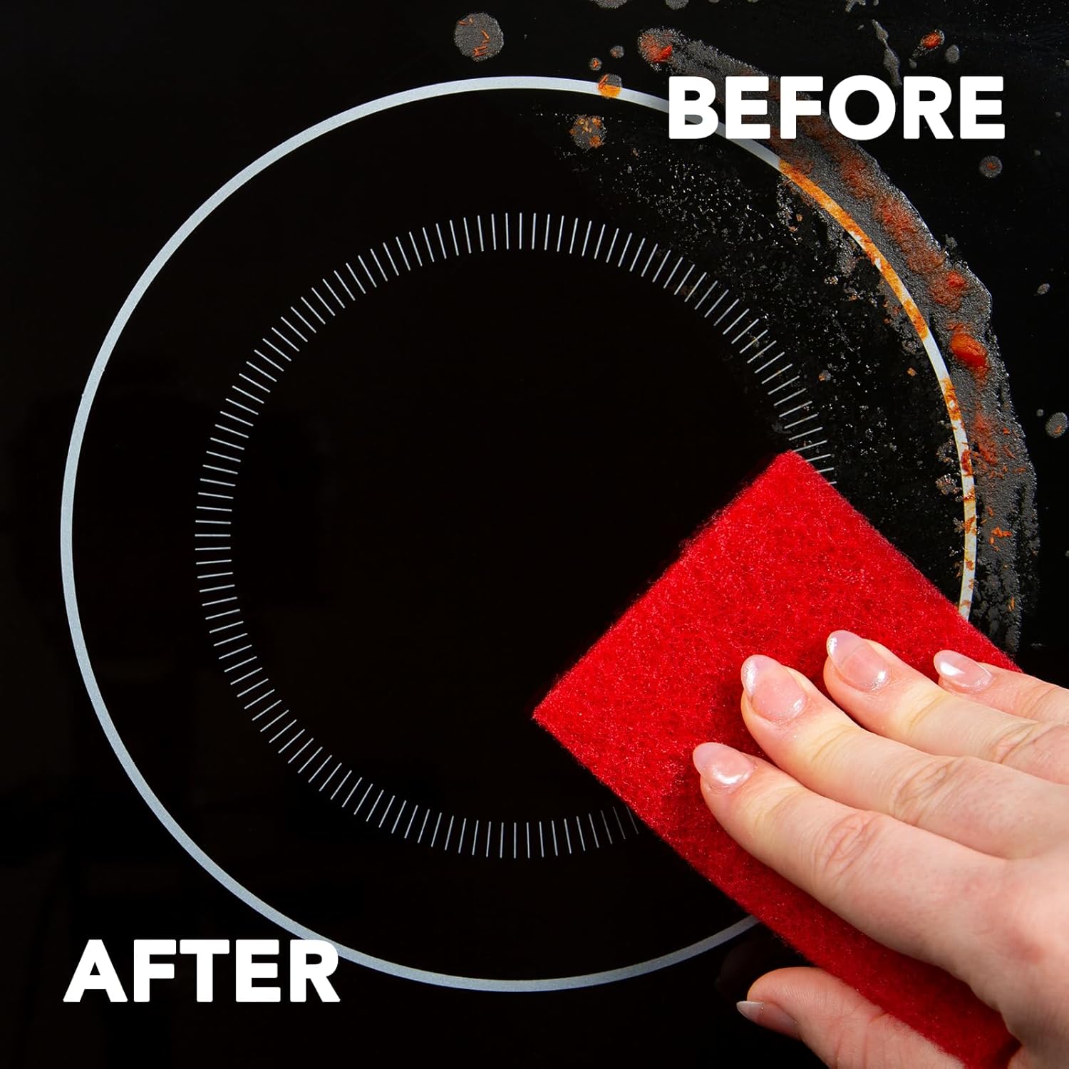 Weiman Products Cook Top Scrubbing Pad, 3 Count, 6 Per Case