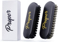 Premium Horse Hair Leather Brushes Set for Car Detailing, Furniture & Upholstery - Professional Horsehair Cleaning Brush for Couch, Car Seats, Alcantara & Interior Surfaces