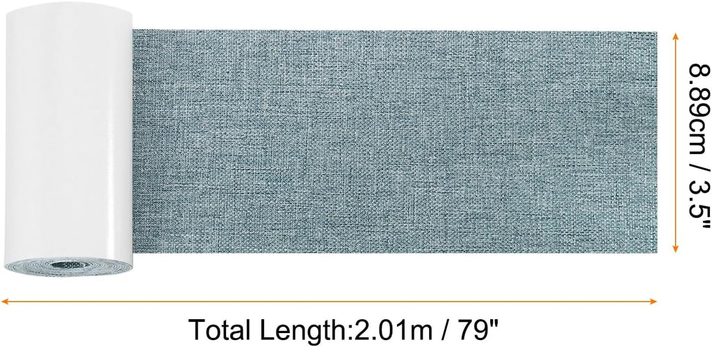 Repair Patches Repair Tape Self-Adhesive DIY Repair Patch Linen Gear Patch for Sofa, Furniture, Chair, Clothing,Tents,3.5x79 Inch,Slight Blue