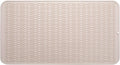 Silicone Dish Drying Mat for Multiple Usage,Easy clean,Eco-friendly,Heat-resistant Silicone Mat for Kitchen Counter or Sink,Refrigerator or Drawer Liner Tapioca 4XL 32 inches x 18 inches