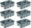 All-Purpose Cleaning Caddy, Cleaning Tool Organizer with Handle Portable Shower Caddy Basket, Grey, 6 Pack