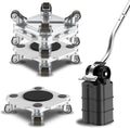 ONEON Furniture Mover Pro Set - Enhanced Dolly and Lifter with Custom TPE Wheels for Easy Furniture Lifting and Moving-Professional Tool for Effortless Furniture Transport(Light Gray 4Dollies+1Lifter)