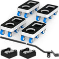 Furniture Dolly with Dual Groove Design: Furniture Sliders with 6 Wheels - for Various Types of Furniture Legs - for Moving Heavy Duty Sofa Bed - Load Capacity Up to 950lb