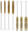 7pcs Brass Wire Tube Brushes Bottle Brush Set,11Inch Long Wire Brushes for Cleaning,Wire Pipe Cleaner Bore Brush Cleaning for Tubes,Bottle,Keyboards,Glass