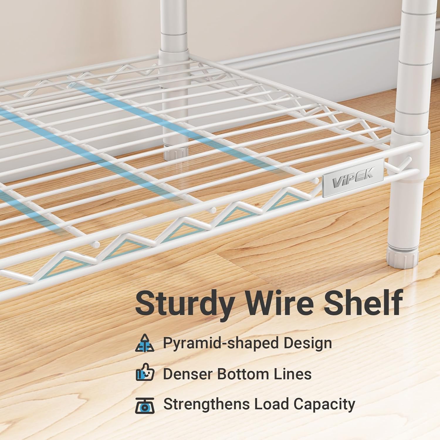 VIPEK L4 Garment Rack L Shaped Clothes Rack for Corner, Freestanding Portable Wardrobe Closet Heavy Duty Clothing Rack with 3 Hanging Rods & 2 Side Hooks, 43.3"Lx29.1"Wx76.4"H, Max Load 810LBS, White