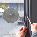 39.4FT Brush Weather Stripping, Neat Pile Self Adhesive Seal Strip for Windows and Door, Weatherstrip for Soundproofing, Windproof, Dustproof, Stronger Stickiness, 0.35'' Wide x 0.2'' Thick, Grey