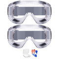 AirGearPro Vision-1000 Anti-Fog Safety Goggles | Impact Resistant Protective Goggles | ANSI Z87.1 Work Goggles for Painting, Sanding, Dust, Woodworking, Construction, Chemistry, Laboratory (2 Pack)
