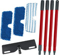 Microfiber Mops for Floor Cleaning, Flat Mop with 3 Reusable Pads and Extendable 58" Long Handle for O Cedar Dual-Action Microfiber Flip Mop , Dust Mop for Hardwood Floors, Wet & Dry Use
