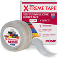 X-Treme Tape MOCAP Heavy Duty Electrical Tape, Self-Fusing Silicone Rubber, Waterproof & Insulating Flexible Tape, Electrical for Hose, Automotive, Outdoor & Repairs - 1" x 10ft Roll - Clear