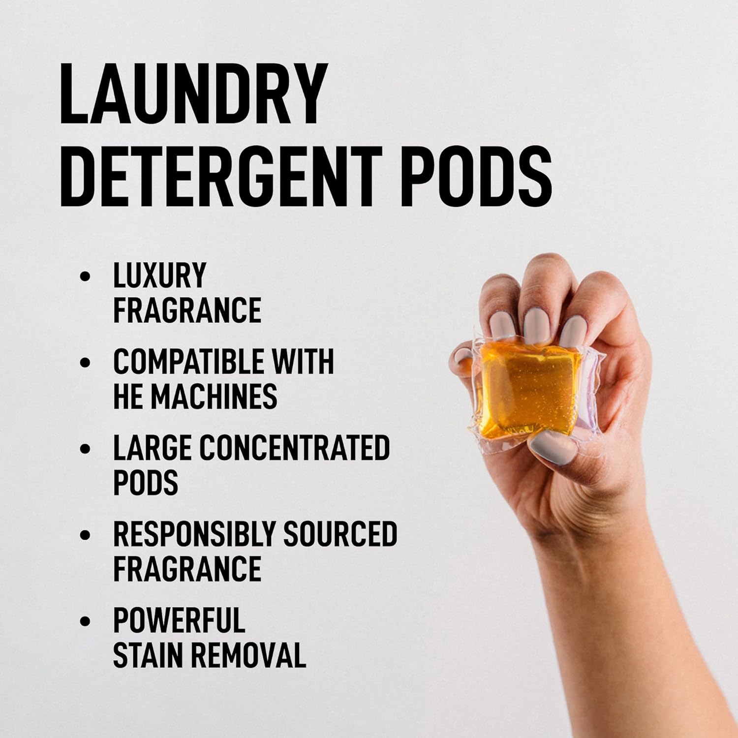 Laundry Sauce - Luxury Scented Laundry Detergent Pods & Scent Booster Bundle (Indonesian Patchouli), Premium Laundry Washing Pods with High-End, Sophisticated Fragrances - Dye Free & HE Compatible