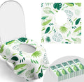30 Pack Toilet Seat Covers Disposable, Kids, and Adults, Individually Wrapped for Travel, Large Waterproof Potty Covers for Toddlers, Toddler Potty Training for Public Restroom, Airplane, Trip - Leaf