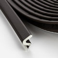Ravinte Weather Stripping Door Seal Strip Soundproof "Q" Foam Weather Stripping for Door Frame, Exterior Door Weather Stripping for Large Gap, Easy to Install（Brown, 19.8FT)