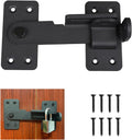 Flip Latch Lock,90 Degre Heavy Duty Gate Latch with Padlock Hole,Safety Door Bolt Latch Lock,Barn Door Lock Suitable for Wooden Fences,cabinets, bathrooms, Toilets, Windows, etc.