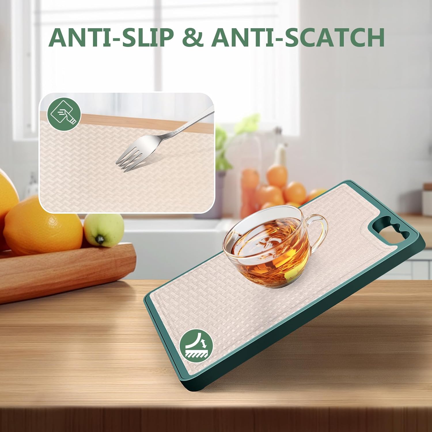 Shelf Liners, Non-Adhesive Drawer Liner, Waterproof & Oil-Proof Kitchen Cabinet Cupboard Liner Plastic EVA Material BPA Free Fridge Liner Mats Paper Protector for Shelves (Clear/16in x 240in)
