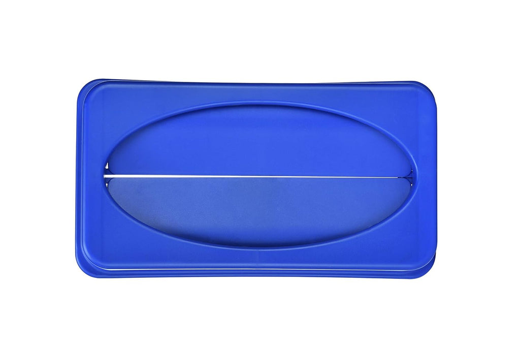 Alpine 23 Gallon Slim Trash/Recycling BIN Swing LID Blue