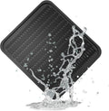 ZLR Silicone Dish Drying Mat for Kitchen Counter, Eco-Friendly Fast Dry Dish Mat, Easy Clean Multi Usage Drying Matt, Heat Resistant Trivet, 16" x 18" XL, Black
