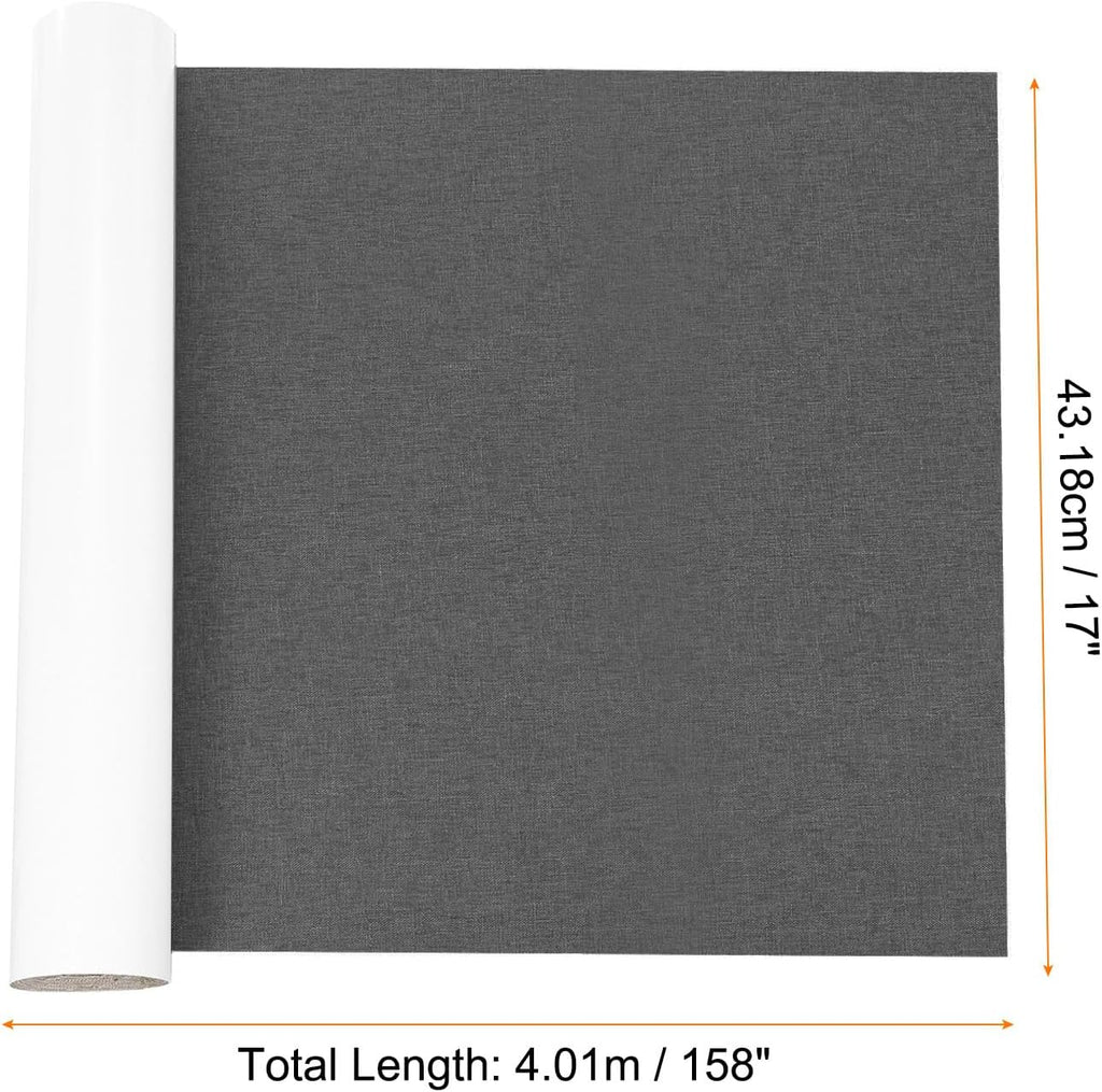 Repair Patches Repair Tape Self-Adhesive DIY Repair Patch Linen Gear Patch for Sofa, Furniture, Chair, Clothing,Tents,17x158 Inch,Dark Grey