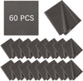 60 Pack Microfiber Cleaning Cloth for Glasses (5.5"x5.5"), Eye Glasses Clean Cloths Bulk Microfiber Lens Cleaner Cloth for Eyeglasses, Lenses, Silverware, Camera, Phones and Laptops